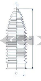 Пильник рульової рейки SPIDAN 84232