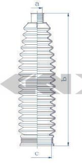 Пильник рульової рейки SPIDAN 84235