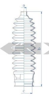 Пыльник рулевой рейки SPIDAN 84248