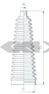 Пильник рульової рейки SPIDAN 84251