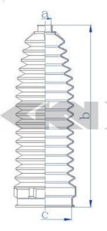 Пильник рульової рейки SPIDAN 84259