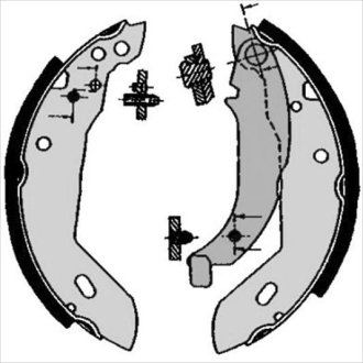 Тормозные колодки барабанные STARLINE BC 04670