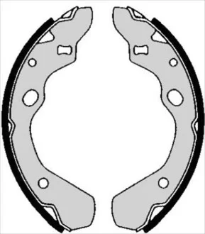 Тормозные колодки барабанные STARLINE BC 05800