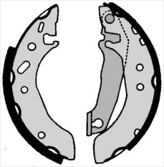 Тормозные колодки барабанные STARLINE BC 06030