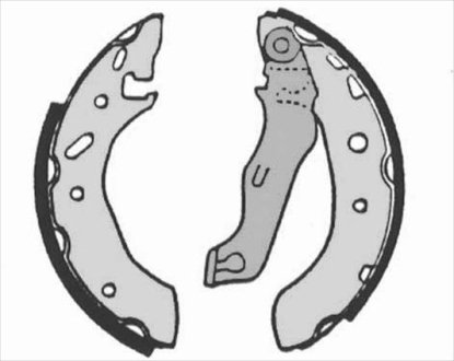 Тормозные колодки барабанные STARLINE BC 07175