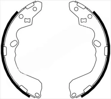 Тормозные колодки барабанные STARLINE BC 07190
