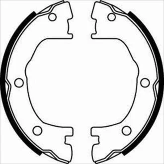Тормозные колодки барабанные STARLINE BC 07800