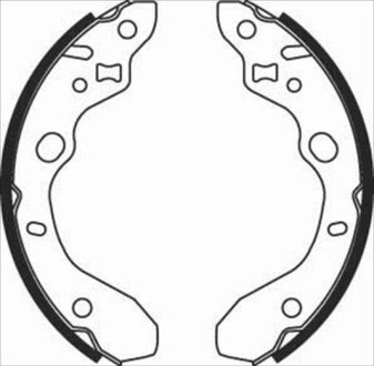 Гальмівні колодки барабанні STARLINE BC 07910