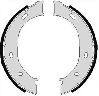 Тормозные колодки барабанные STARLINE BC 07960
