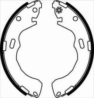 Тормозные колодки барабанные STARLINE BC 08030
