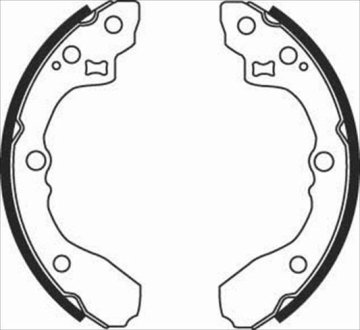 Тормозные колодки барабанные STARLINE BC 08060