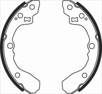 Тормозные колодки барабанные STARLINE BC 08060