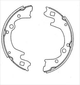 Тормозные колодки барабанные STARLINE BC 08270