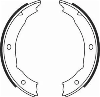 Тормозные колодки барабанные STARLINE BC 08400