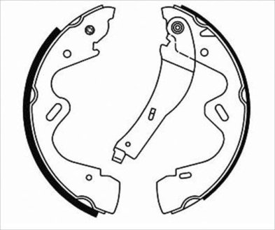 Тормозные колодки барабанные STARLINE BC 08730