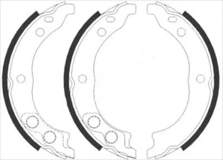 Тормозные колодки барабанные STARLINE BC 08900