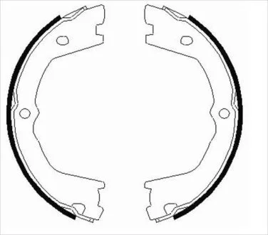 Тормозные колодки барабанные STARLINE BC 09080