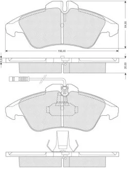 Тормозные колодки SPRINTER STARLINE BD S054