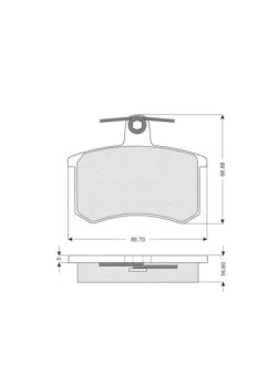 Гальмівні колодки дискові STARLINE BD S080