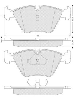 Тормозные колодки дисковые STARLINE BD S091