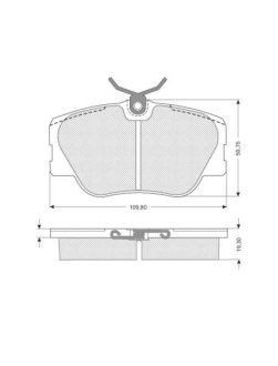 Тормозные колодки дисковые STARLINE BD S104