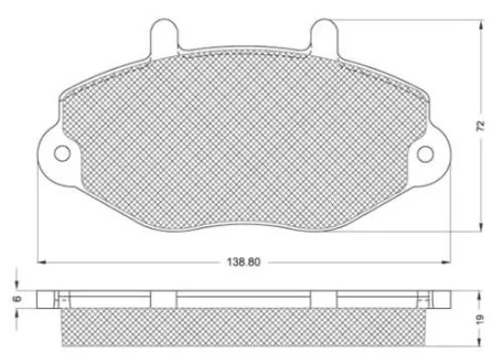 Гальмівні колодки дискові STARLINE BD S137