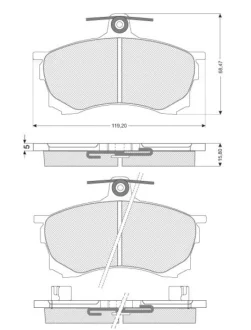 Гальмівні колодки дискові STARLINE BD S205