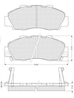 Тормозные колодки дисковые STARLINE BD S214
