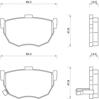 Тормозные колодки дисковые STARLINE BD S258