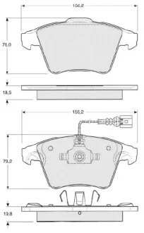 ГАЛЬМІВНІ КОЛОДКИ ДИСКОВІ STARLINE BD S325