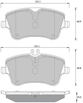 Тормозные колодки дисковые STARLINE BD S373