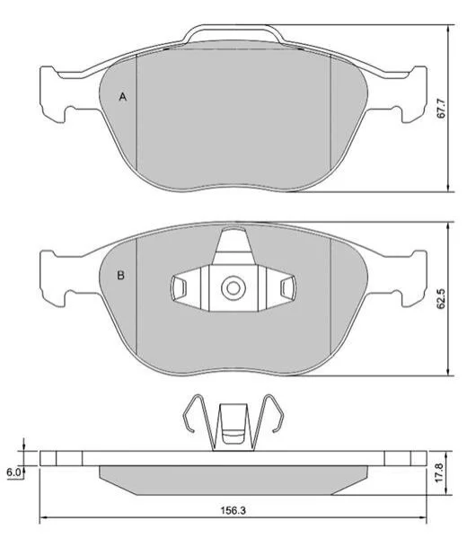 Гальмівні колодки дискові STARLINE BD S428 (фото 1)
