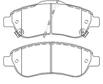 Тормозные колодки дисковые STARLINE BD S455