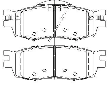 Тормозные колодки дисковые STARLINE BD S457