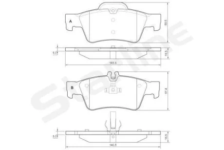 Тормозные колодки дисковые STARLINE BD S827P