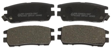 Тормозные колодки дисковые STARLINE BD S878