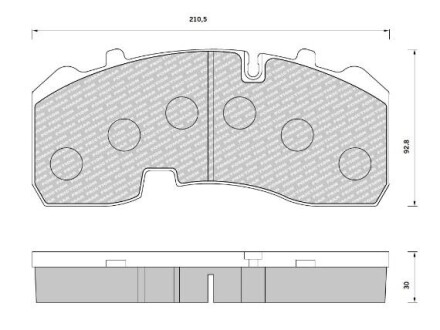 КМП тормозных колодок STARLINE BD T005
