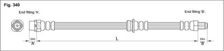 Тормозной шланг STARLINE HA ST.1002