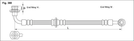 Тормозной шланг STARLINE HA ST.1162