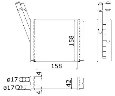 Радиатор опалення STARLINE OL6182