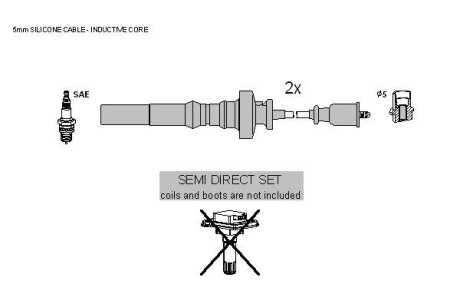 Провода высоковольтные, комплект STARLINE ZK 5308