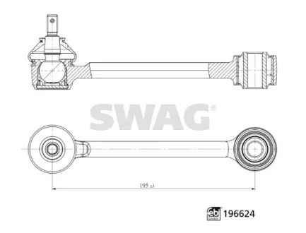 Важіль підвіски (Swag) SWAG 33112276