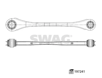 Важіль підвіски з сайлентблоками (Swag) SWAG 33112523