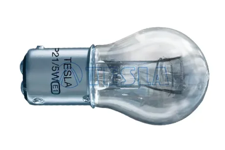 Лампа розжарювання 12V P21/5W BAY15d (2-конт) (кратно 10) Tesla TESLA B52201