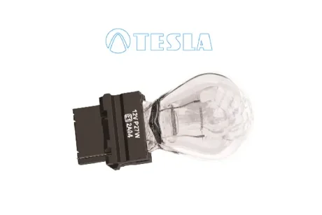 Лампа накаливания 12V P27W W2,5x16d (3156) (габарит/стоп-сигнал) (для американских авто) (кратно 10) Tesla TESLA B77291