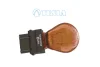 Лампа розжарювання 12V PY27/7W 27/7W WX2,5x16q AMBER (оранж) (кратно 10) Tesla TESLA B77321 (фото 1)