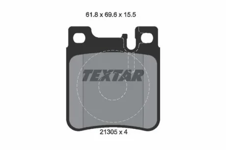Тормозние колодки дисковие TEXTAR 2130504