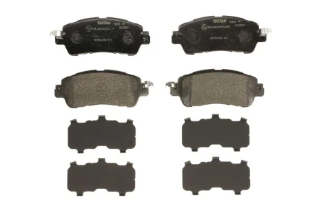 Комплект гальмівних колодок передн, MAZDA 2 1.5/1.5D/1.5H 08.14- TEXTAR 2223515,305