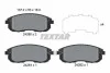 Тормозные колодки FIAT/NISSAN/SUZUKI Cedici/Cube/SX4 "F "01>> TEXTAR 2428001 (фото 1)