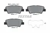 Комплект гальмівних колодок задн, HYUNDAI GRANDEUR, I10 III KIA OPTIMA SSANGYONG KORANDO, TIVOLI, XLV 1.2-Electric 04.05- TEXTAR 2564701 (фото 1)